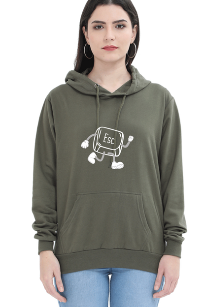 Unisex Hooded SweatShirt - ESC Button (Life Problems)