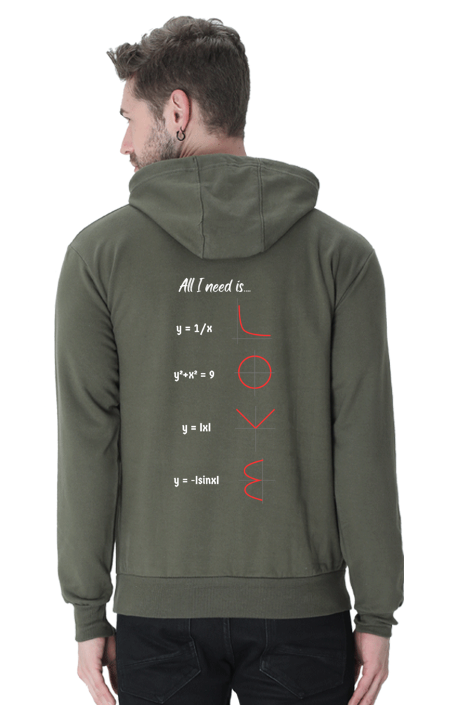 Unisex Hooded SweatShirt Regular Fit - All I Need is Love