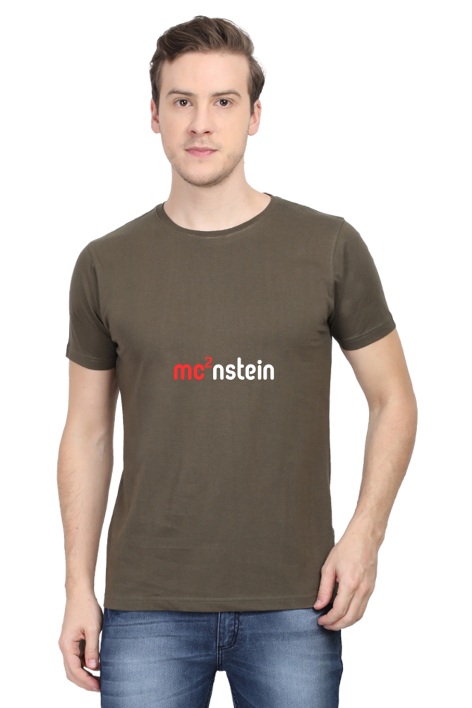 Round Neck Half Sleeve T-Shirt - Einstein