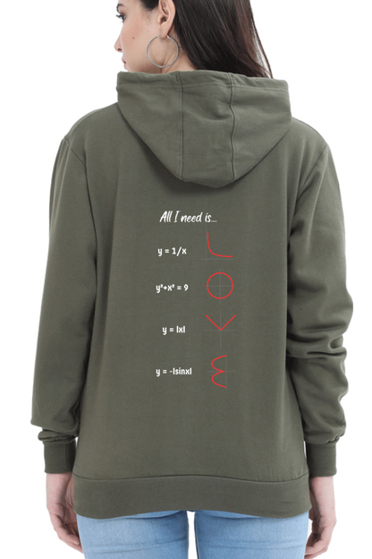 Unisex Hooded SweatShirt Regular Fit - All I Need is Love