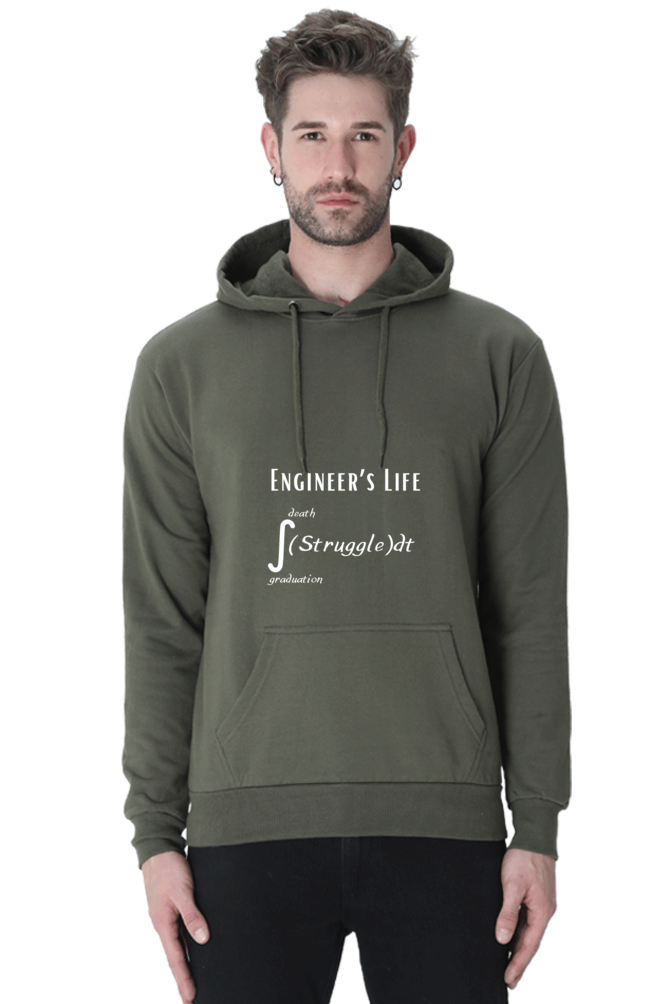 Unisex Hooded SweatShirt - Engineer's Life = Struggle