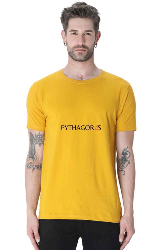 Round Neck Half Sleeve T-Shirt - Pythagoras Theorem