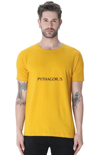 Round Neck Half Sleeve T-Shirt - Pythagoras Theorem