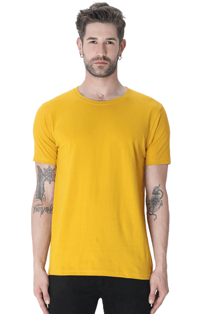 Round Neck Half Sleeve Plain T-Shirt