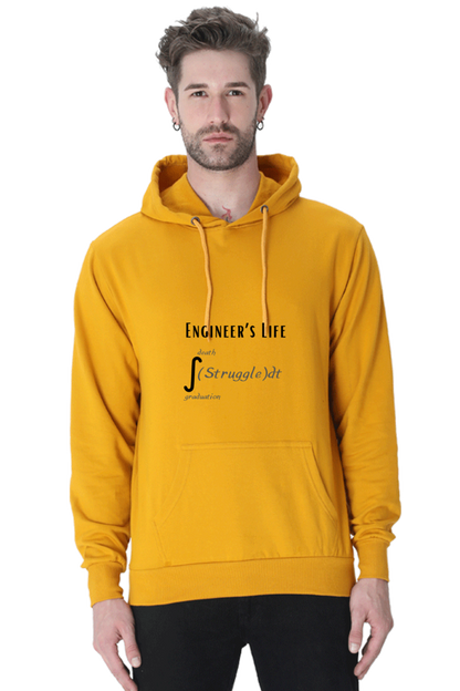 Unisex Hooded SweatShirt - Engineer's Life = Struggle