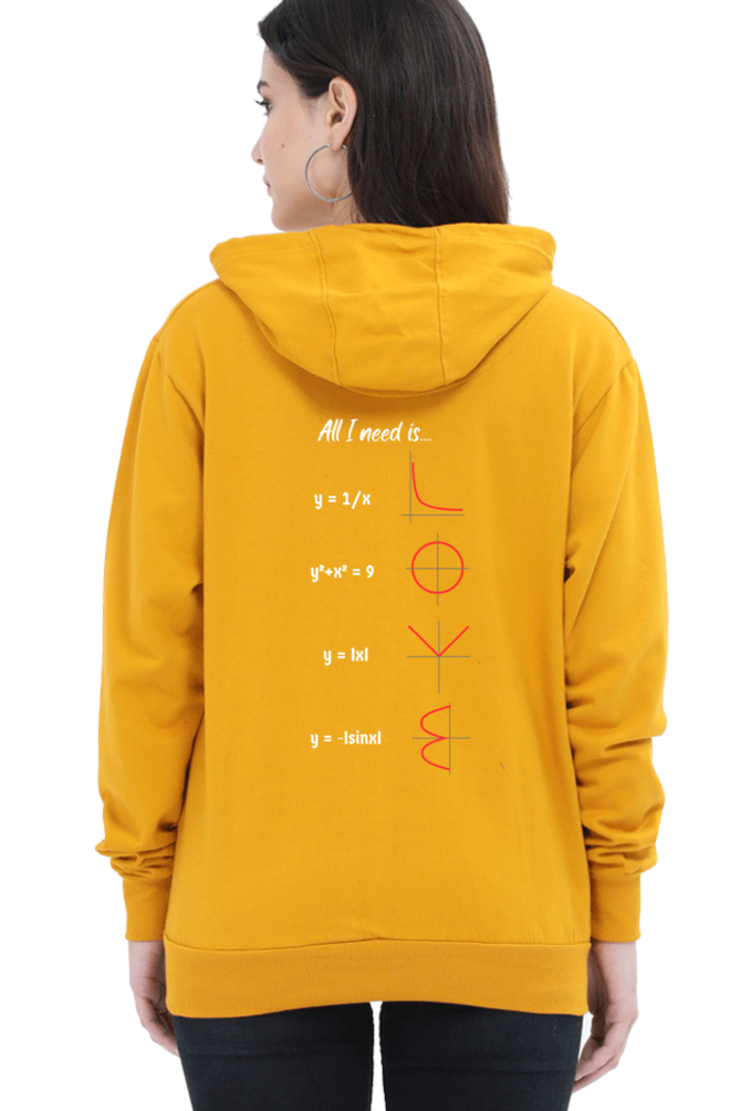 Unisex Hooded SweatShirt Regular Fit - All I Need is Love