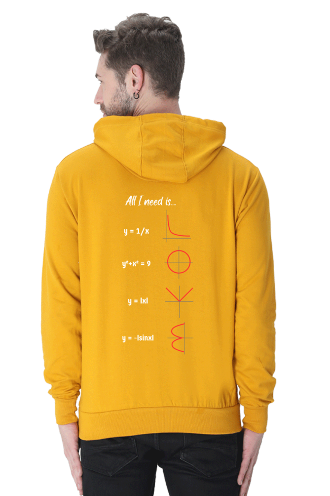 Unisex Hooded SweatShirt Regular Fit - All I Need is Love