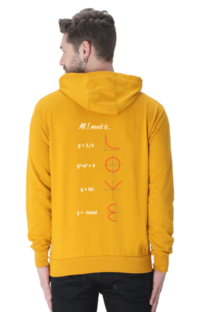 Unisex Hooded SweatShirt Regular Fit - All I Need is Love