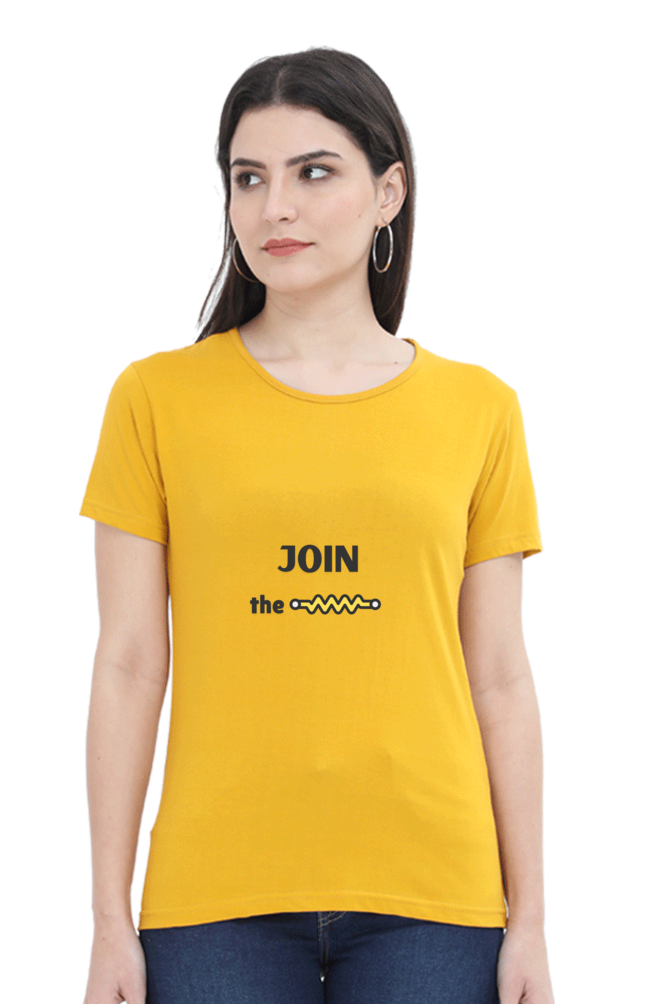 Round Neck Half Sleeve T-Shirt - Join The Resistance