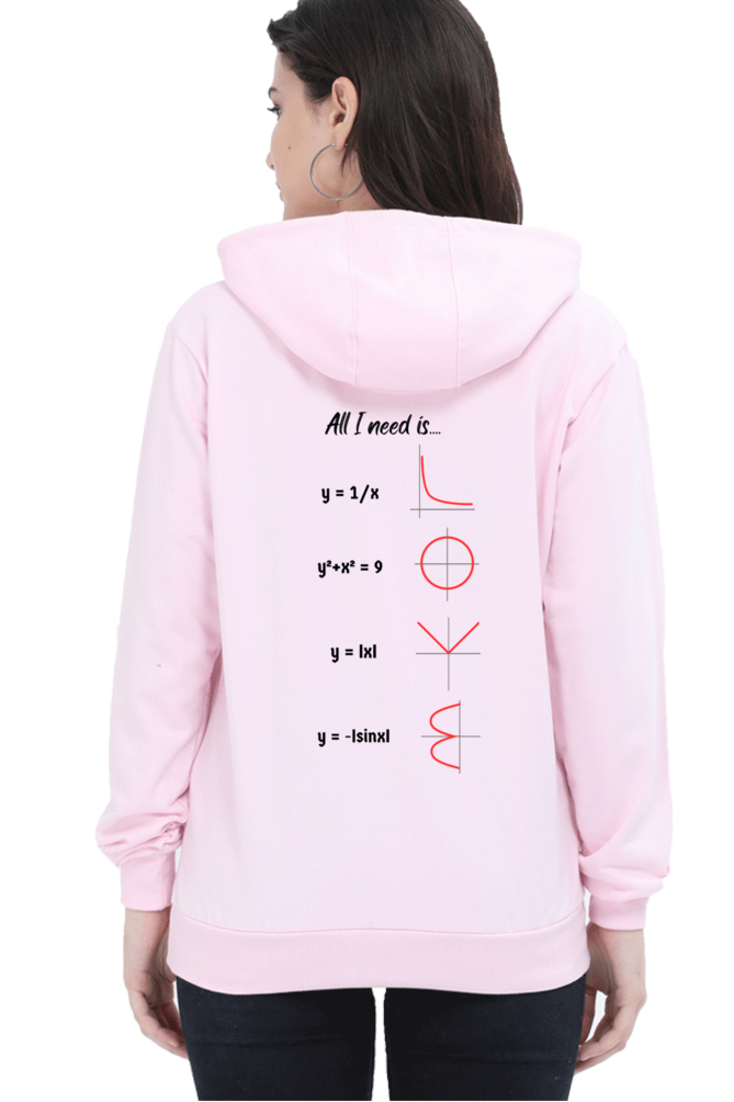 Unisex Hooded SweatShirt Regular Fit - All I Need is Love