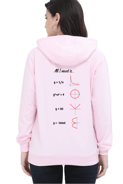 Unisex Hooded SweatShirt Regular Fit - All I Need is Love