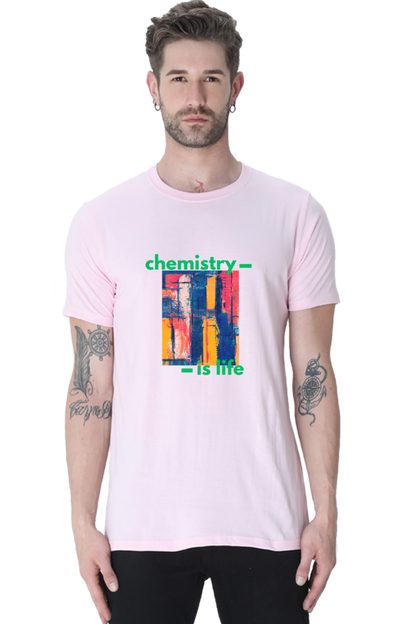 Round Neck Half Sleeve T-Shirt -Chemistry is Life