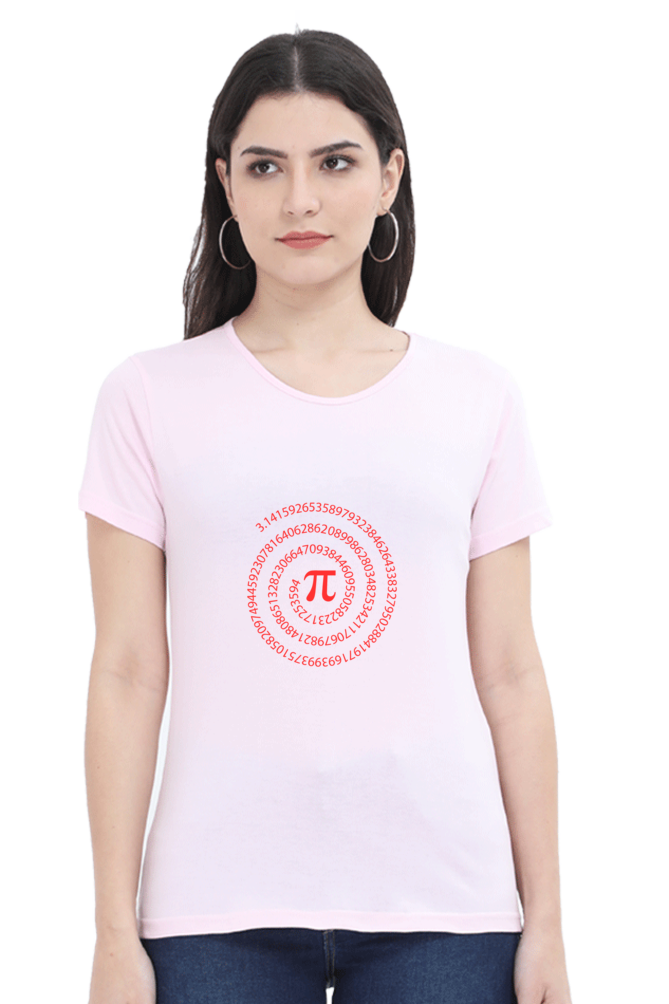 Round Neck Half Sleeve T-Shirt - Pi Number