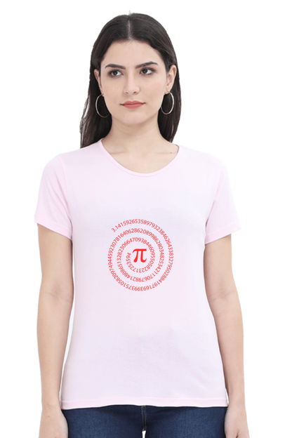 Round Neck Half Sleeve T-Shirt - Pi Number