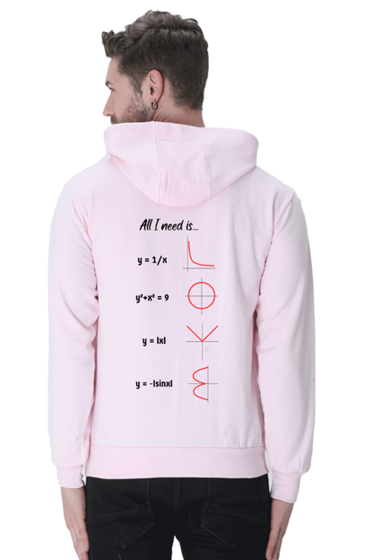 Unisex Hooded SweatShirt Regular Fit - All I Need is Love