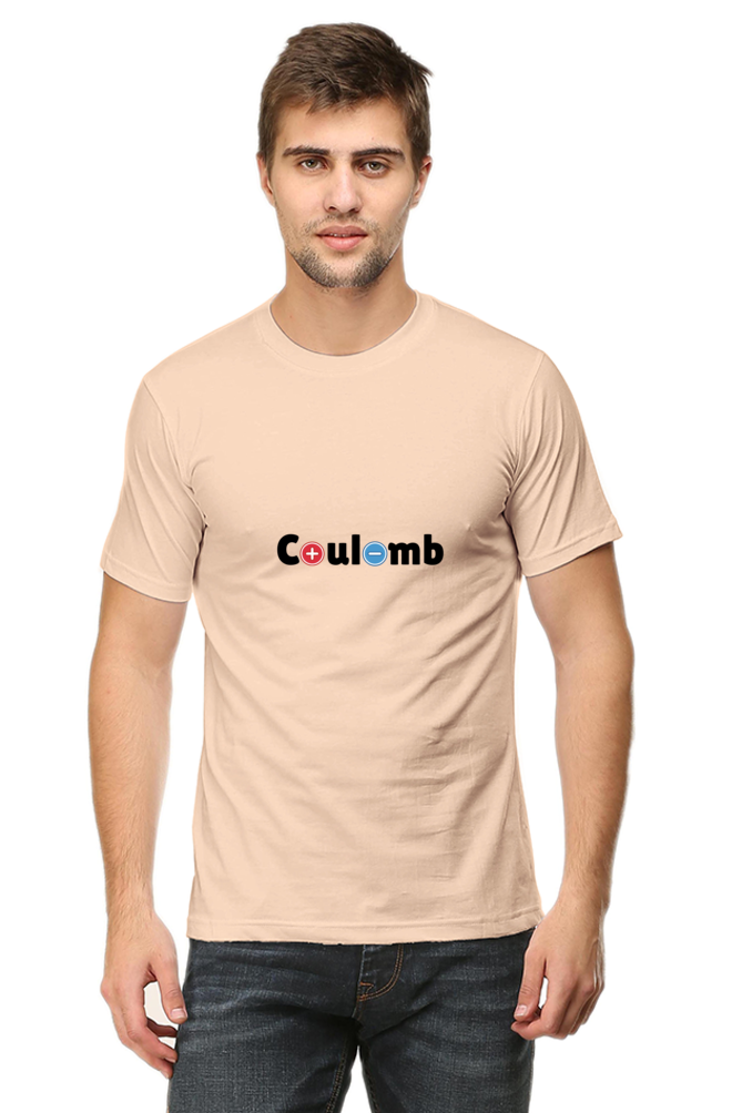 Round Neck Half Sleeve T-Shirt - Coulomb