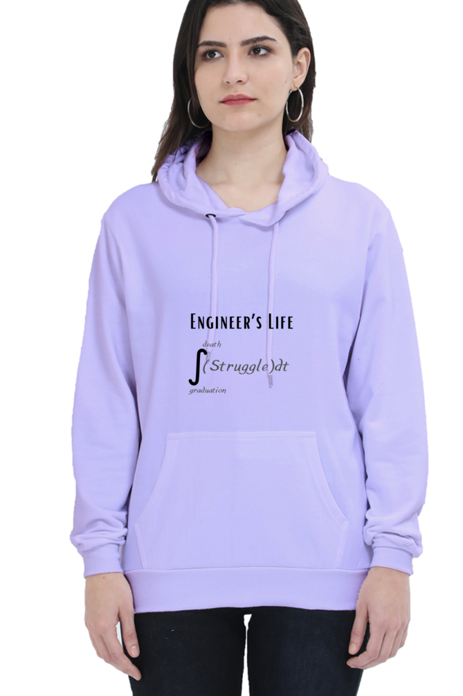 Unisex Hooded SweatShirt - Engineer's Life = Struggle