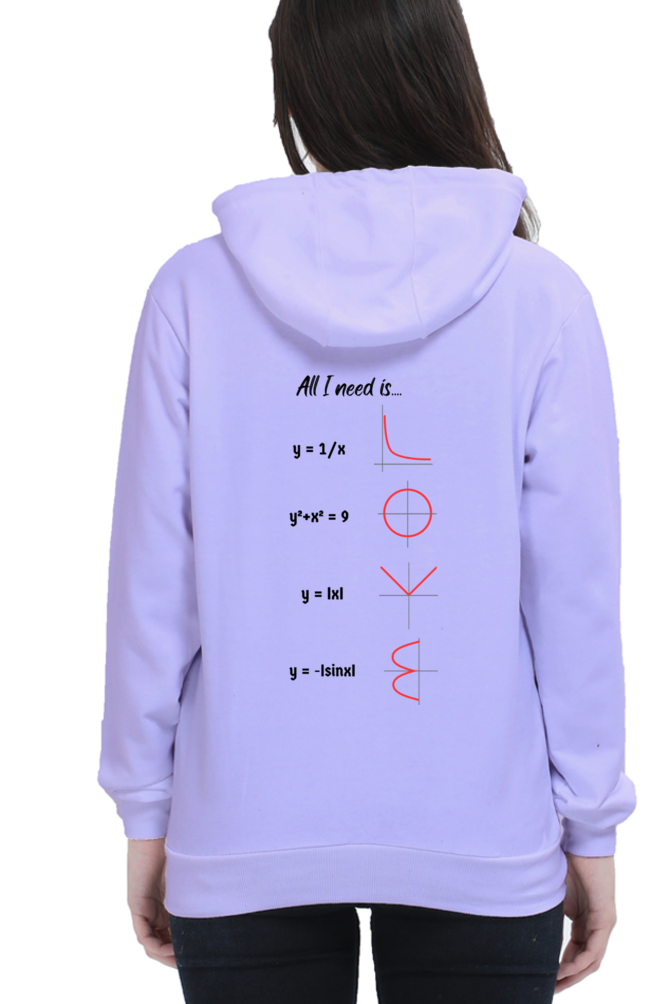 Unisex Hooded SweatShirt Regular Fit - All I Need is Love