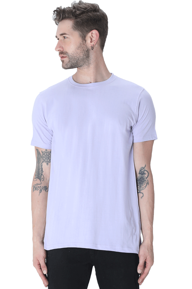 Round Neck Half Sleeve Plain T-Shirt