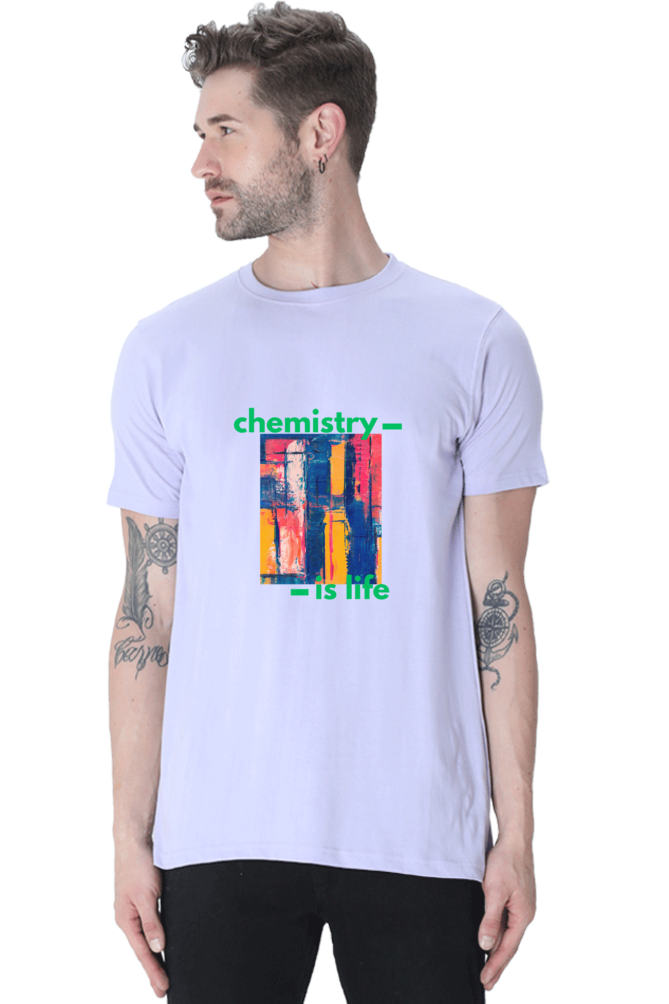 Round Neck Half Sleeve T-Shirt -Chemistry is Life