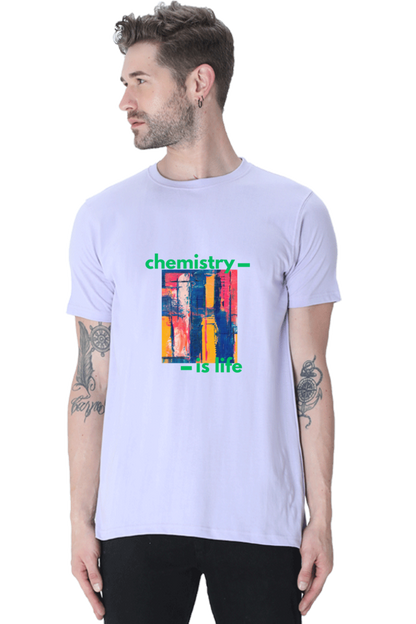 Round Neck Half Sleeve T-Shirt -Chemistry is Life