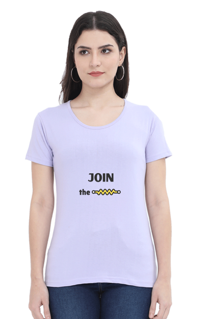 Round Neck Half Sleeve T-Shirt - Join The Resistance