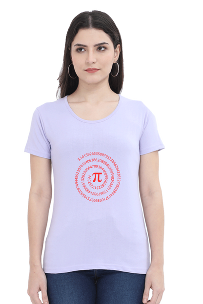 Round Neck Half Sleeve T-Shirt - Pi Number