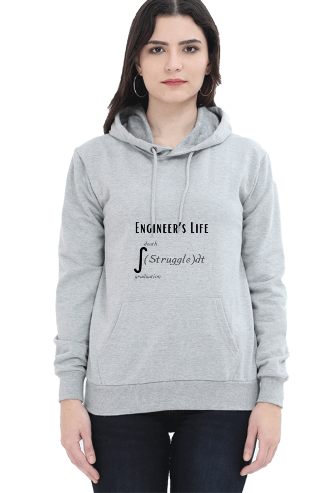 Unisex Hooded SweatShirt - Engineer's Life = Struggle