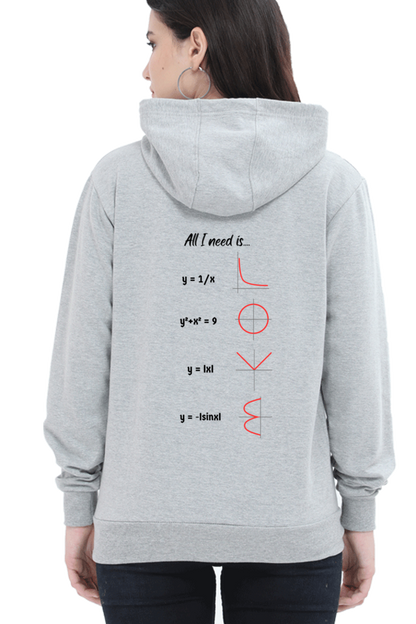 Unisex Hooded SweatShirt Regular Fit - All I Need is Love