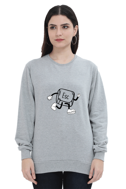 Unisex SweatShirt - ESC Button (Life Problems)