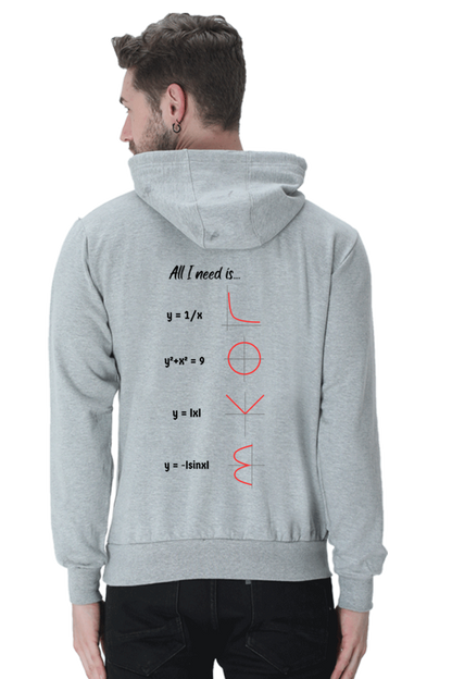 Unisex Hooded SweatShirt Regular Fit - All I Need is Love