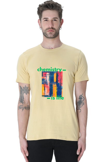 Round Neck Half Sleeve T-Shirt -Chemistry is Life