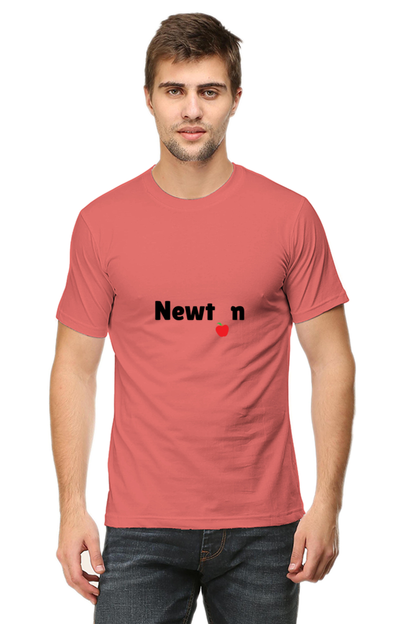 Round Neck Half Sleeve T-Shirt - Newton