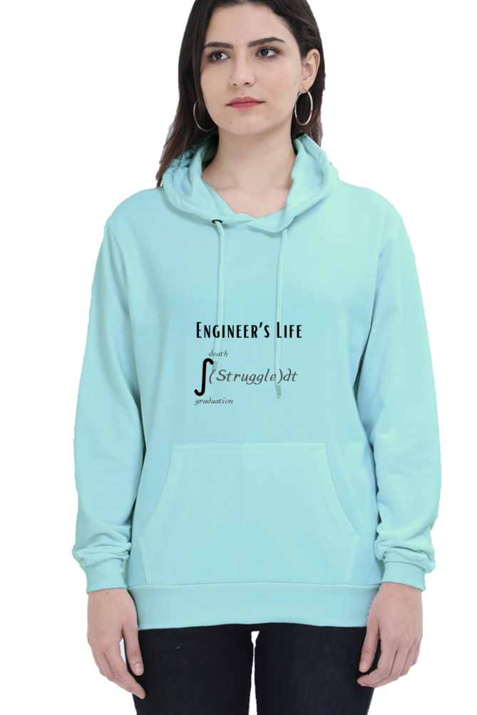 Unisex Hooded SweatShirt - Engineer's Life = Struggle