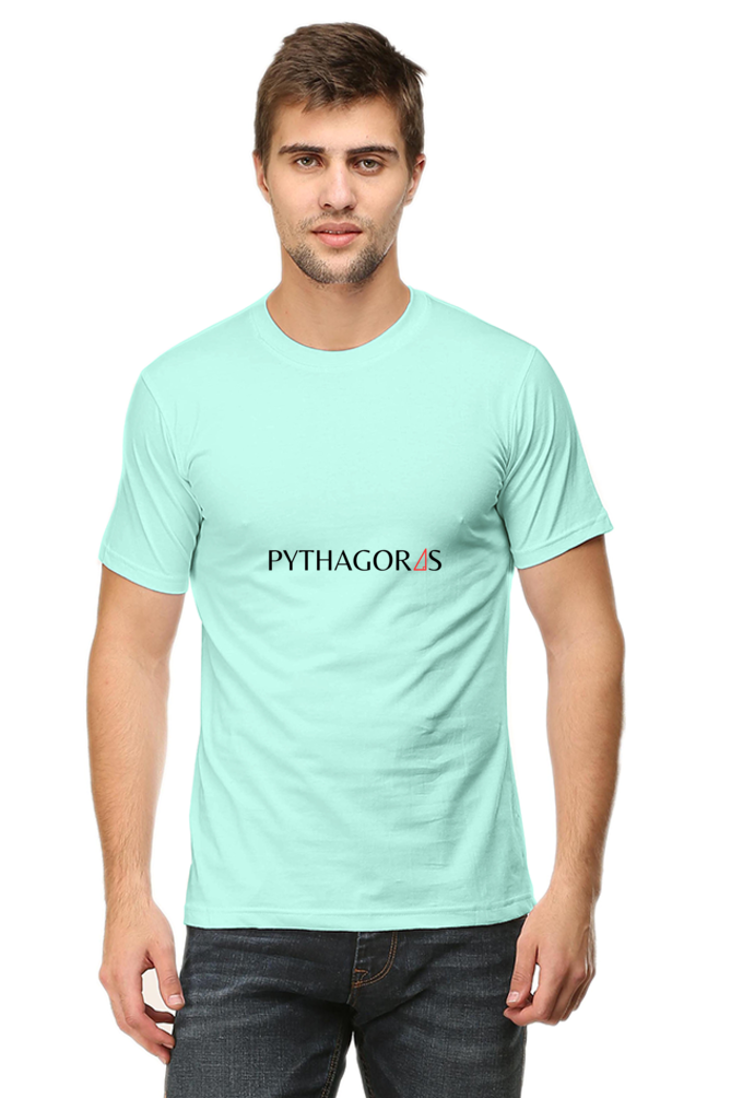 Round Neck Half Sleeve T-Shirt - Pythagoras Theorem