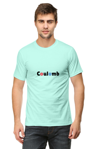 Round Neck Half Sleeve T-Shirt - Coulomb