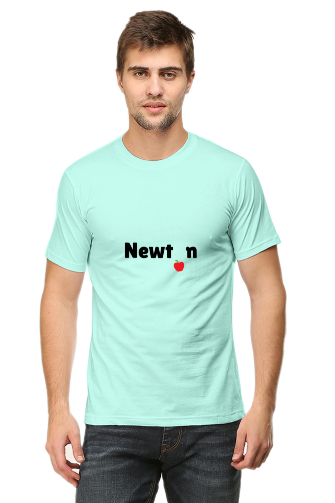 Round Neck Half Sleeve T-Shirt - Newton