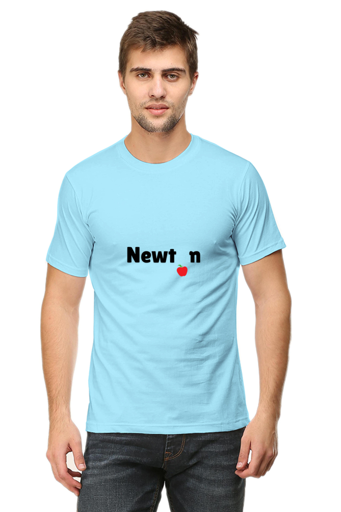 Round Neck Half Sleeve T-Shirt - Newton