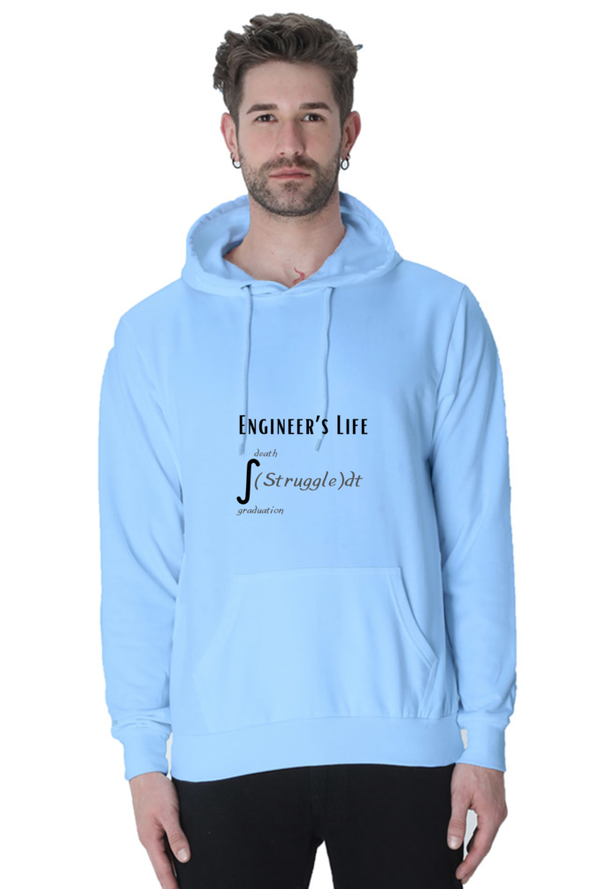 Unisex Hooded SweatShirt - Engineer's Life = Struggle