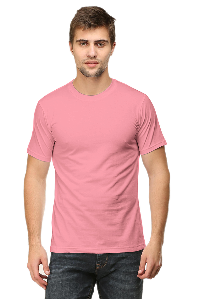 Round Neck Half Sleeve Plain T-Shirt