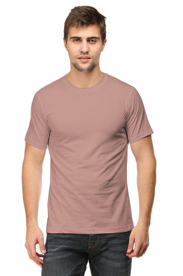 Round Neck Half Sleeve Plain T-Shirt