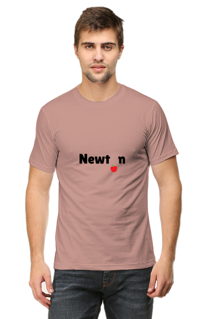 Round Neck Half Sleeve T-Shirt - Newton