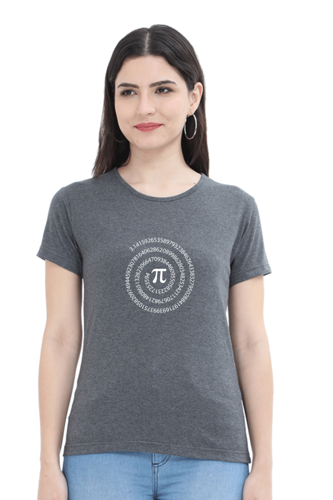 Round Neck Half Sleeve T-Shirt - Pi Number