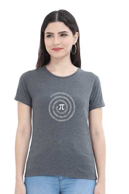 Round Neck Half Sleeve T-Shirt - Pi Number