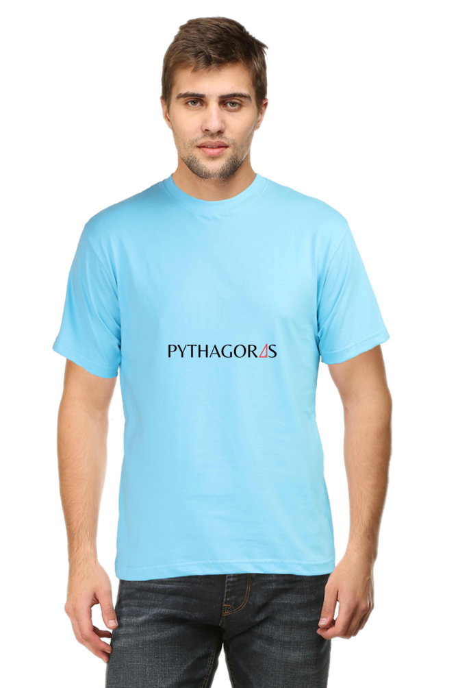 Round Neck Half Sleeve T-Shirt - Pythagoras Theorem