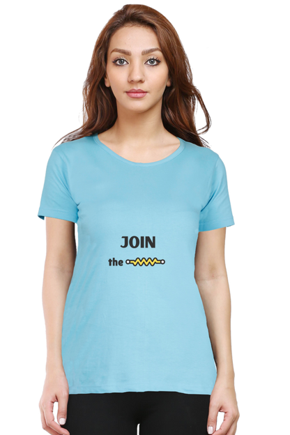 Round Neck Half Sleeve T-Shirt - Join The Resistance