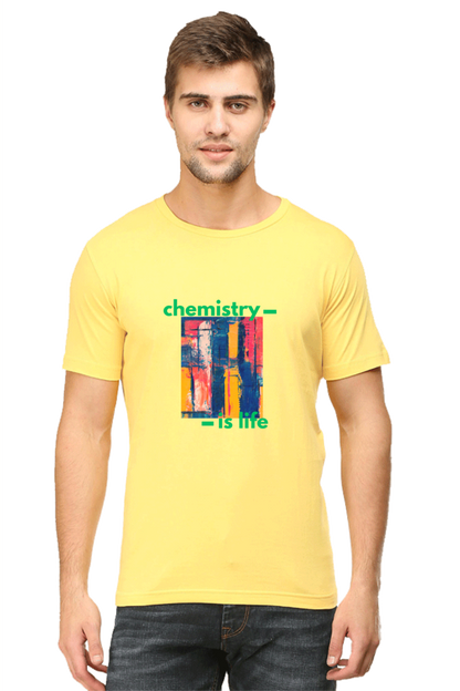 Round Neck Half Sleeve T-Shirt -Chemistry is Life