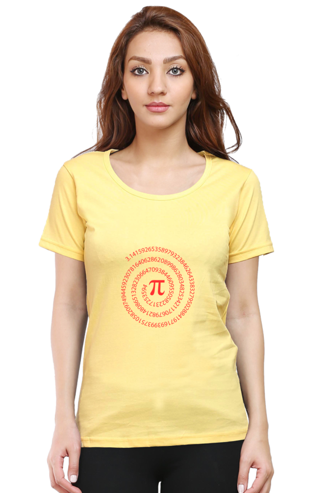 Round Neck Half Sleeve T-Shirt - Pi Number