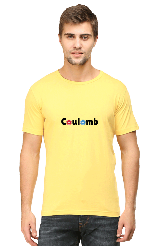 Round Neck Half Sleeve T-Shirt - Coulomb