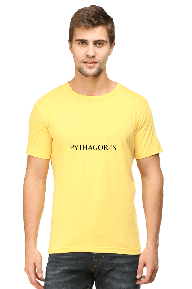 Round Neck Half Sleeve T-Shirt - Pythagoras Theorem